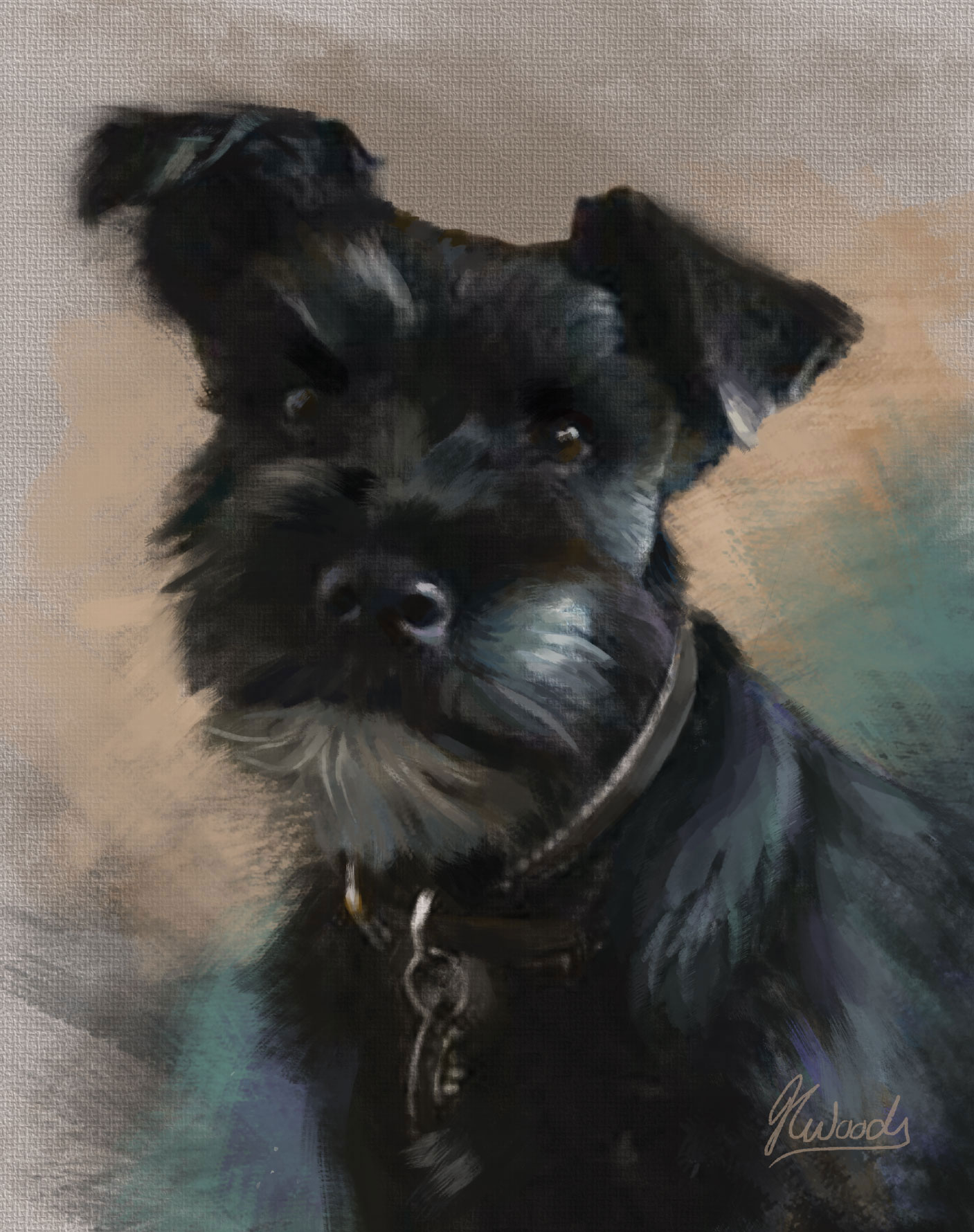 dog painting